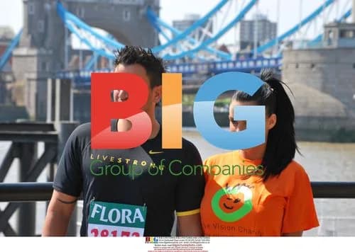 Katie Price and Peter Andre at London Marathon