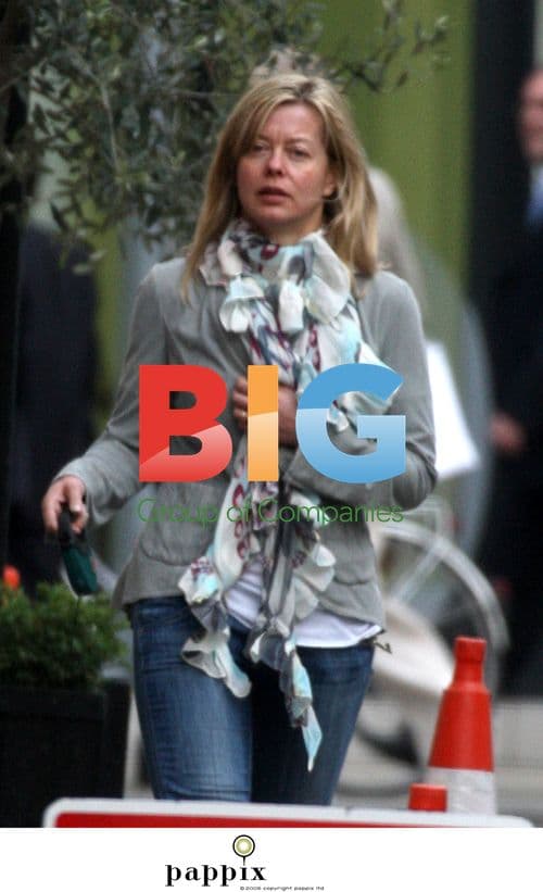 Lady Helen Taylor walking dog in London