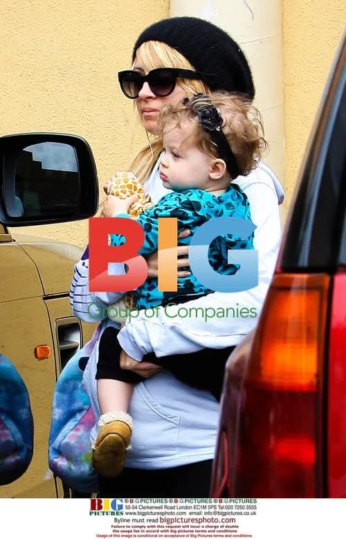 Nicole Richie and daughter Harlow in LA