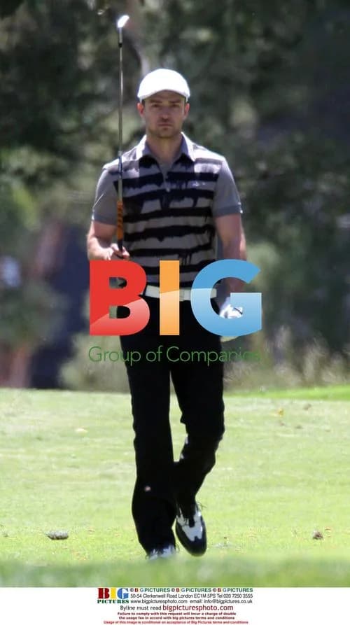 Justin Timberlake playing golf