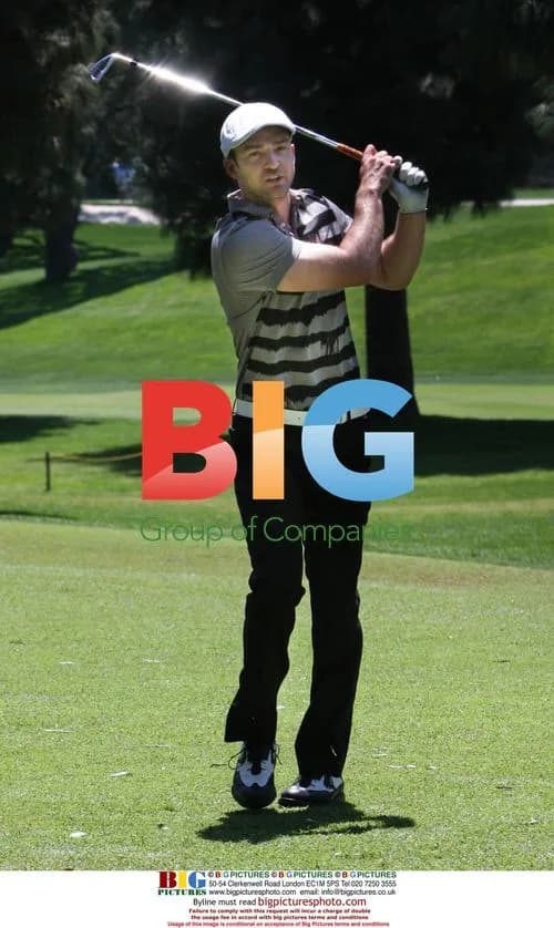 Justin Timberlake on the 10th hole