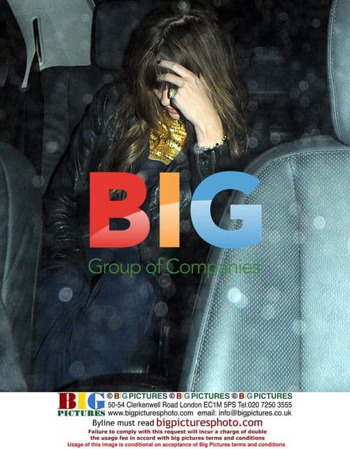 Mischa Barton leaving BAFTA TV Awards 2009