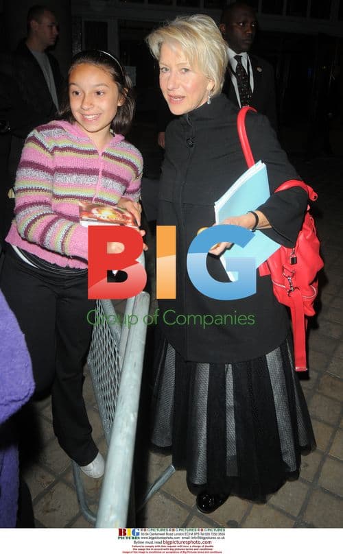 Dame Helen Mirren leaving BAFTA TV Awards 2009