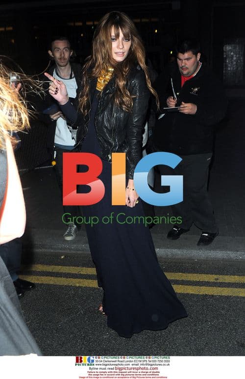 Mischa Barton Leaving BAFTA TV Awards 2009