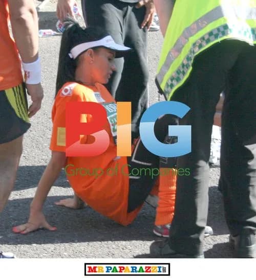 Katie Price Finishes London Marathon