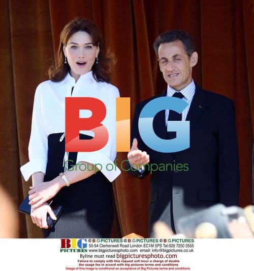 Sarkozy and Bruni visit Spanish Royals