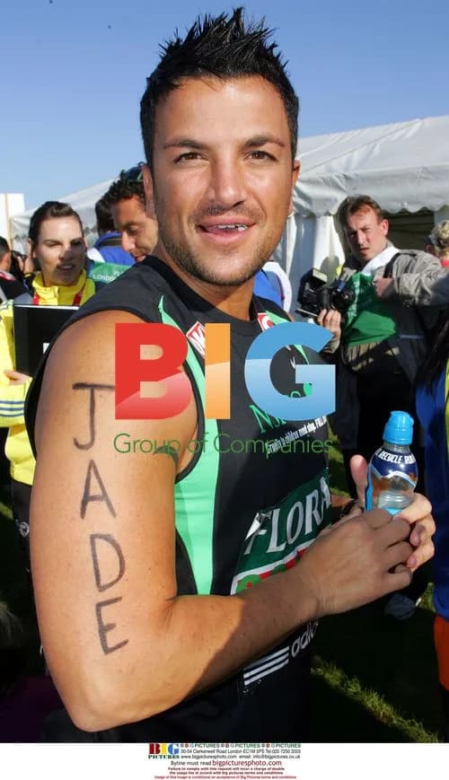 Peter Andre's Jade Goody Tribute at 2009 London Marathon