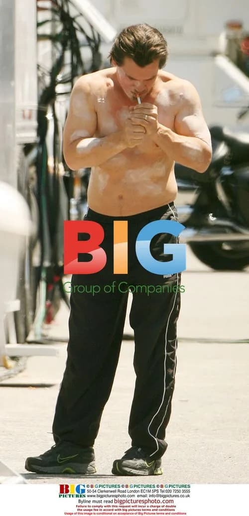 Josh Brolin on set of 'Jonah Hex'