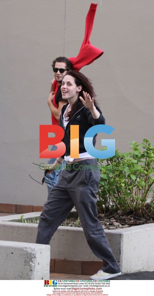 Kristen Stewart and Michael Angarano in Vancouver