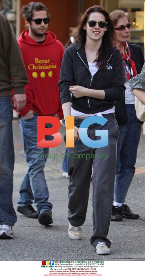 Kristen Stewart and Michael Angarano in Vancouver