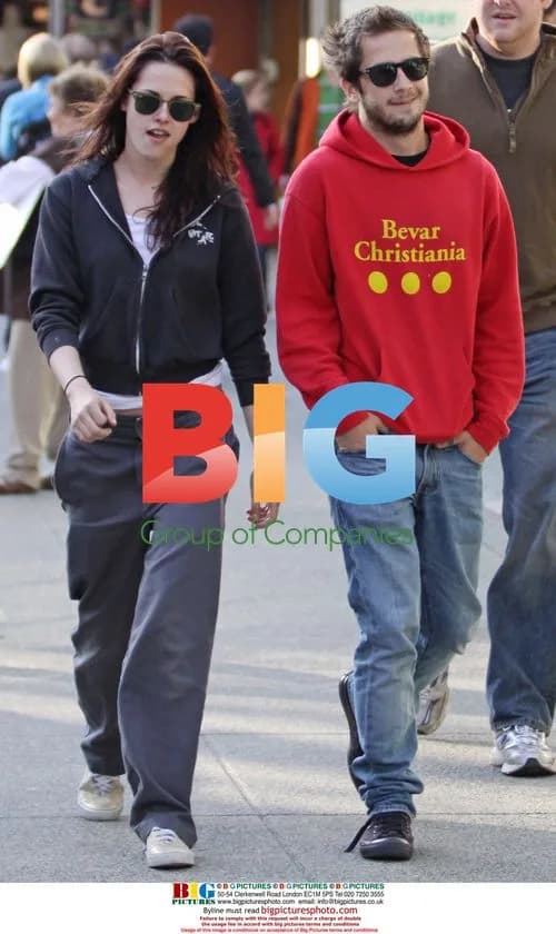 Kristen Stewart and Michael Angarano in Vancouver