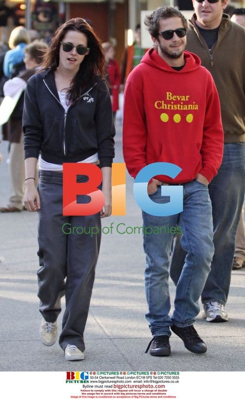 Kristen Stewart and Michael Angarano in Vancouver