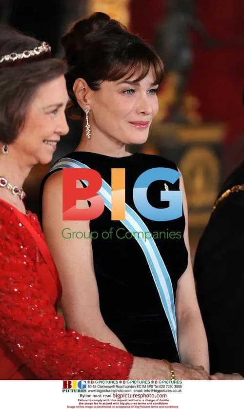 Queen Sofia and Carla Bruni at Gala Dinner