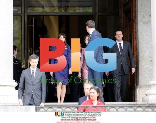 Queen Sofia, Carla Bruni, Sarkozy and King Juan Carlos Visit El Prado