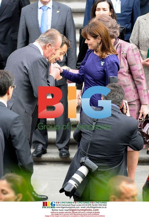 Sarkozy, Bruni, Juan Carlos I and Queen Sofia at El Prado