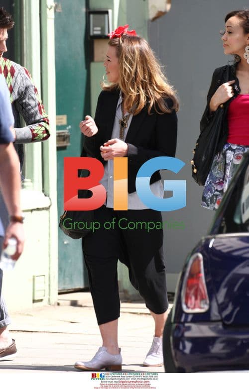 Billie Piper Filming in North London