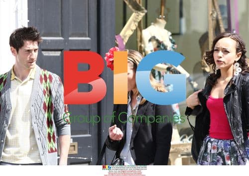 Billie Piper filming in North London