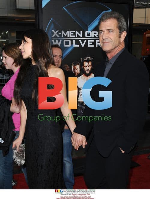 Mel Gibson and Oksana Grigorieva at 'X-Men' Premiere