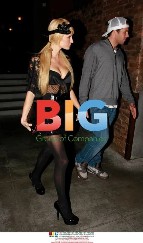 Paris Hilton and Doug Reinhardt Leaving H.Wood Nightclub