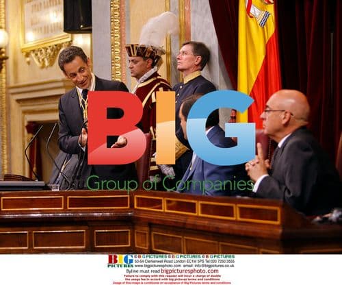Nicolas Sarkozy Speaks in Spanish Parliament