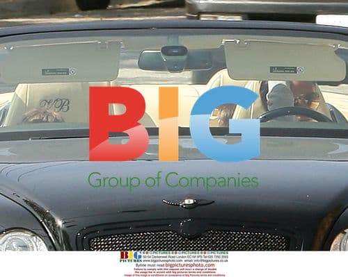 Victoria Beckham does school run in Convertible Bentley
