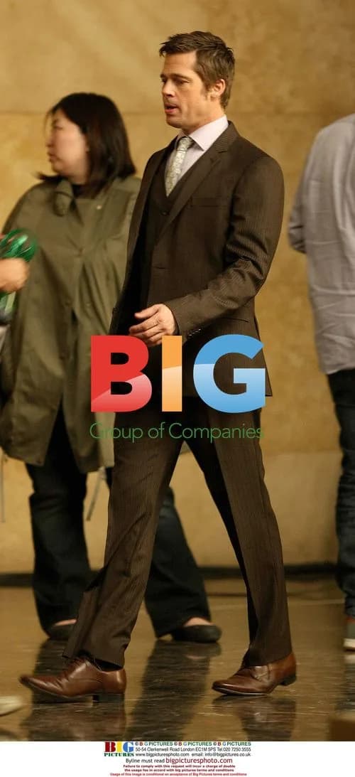 Brad Pitt filming Softbank commercial