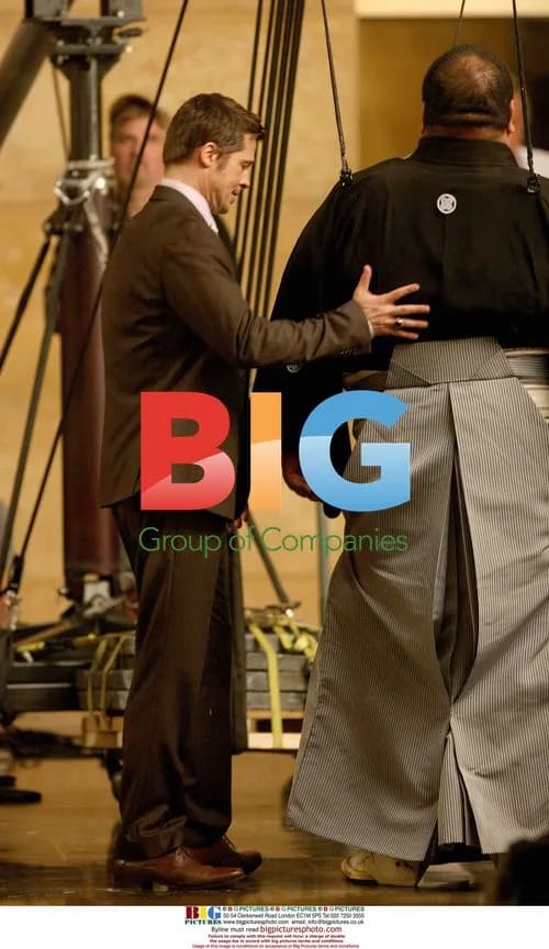 Brad Pitt films SoftBank commercial