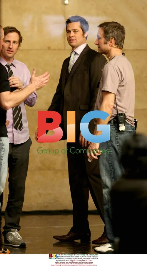 Brad Pitt films Softbank commercial with sumo wrestler