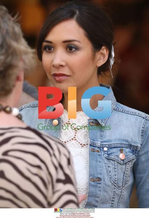 Myleene Klass filming in Covent Garden