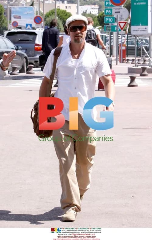 Brad Pitt at Marseille Airport