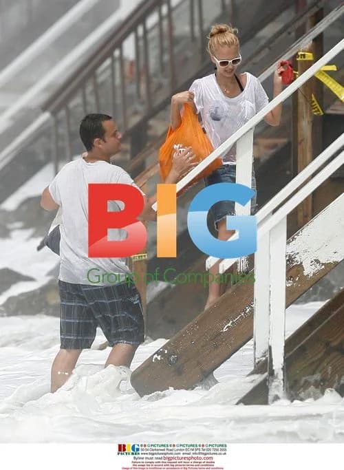 Jessica Alba and Family at Malibu Beach