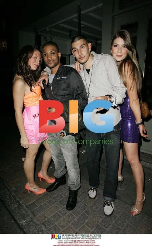 JLS members leave London nightclub