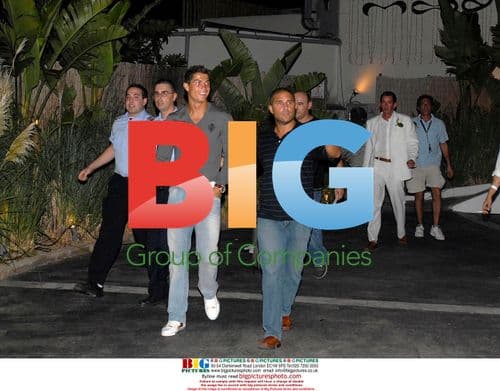 Cristiano Ronaldo leaves nightclub in Majorca