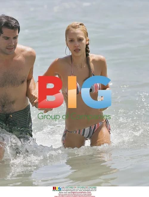 Jessica Alba Shows Off Bikini Body in Malibu