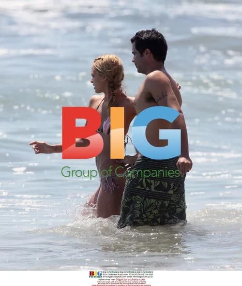 Jessica Alba and Cash Warren at the Beach