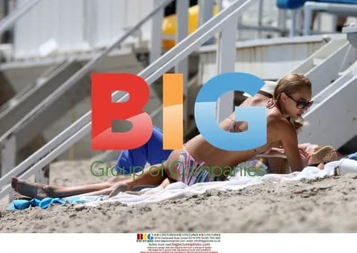 Jessica Alba in Bikini with Cash Warren