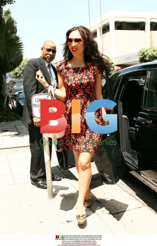 Myleene Klass visits the Ivy in LA