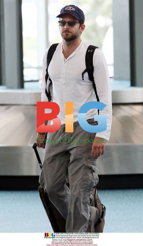 Bradley Cooper Arrives at YVR Airport