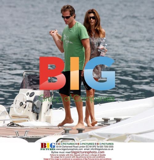Cindy Crawford and Rande Gerber in Italy