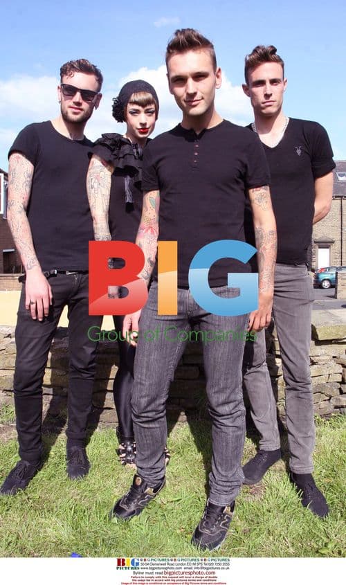 Preston of the Ordinary Boys backstage in Huddersfield