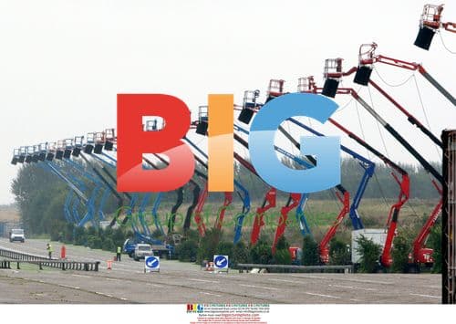 Record number of cherry pickers used on Harry Potter set