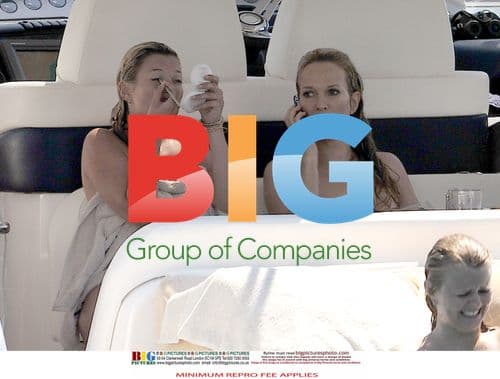 Kate Moss and friends on yacht in France