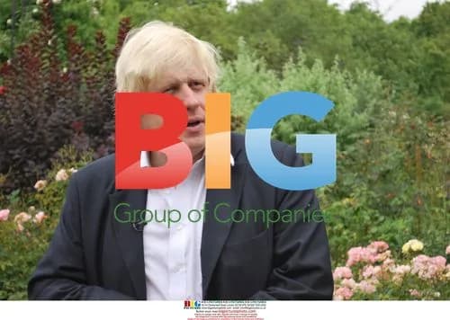 Boris Johnson filming in Hyde Park, London