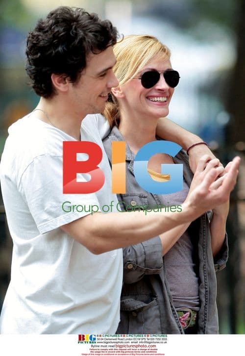 Julia Roberts and James Franco filming "Eat, Love, Pray"