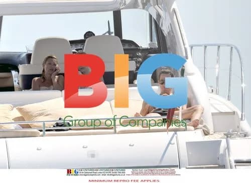 Kate Moss and friends on yacht in France