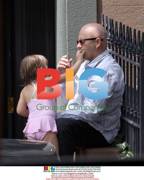 Heath Ledger with daughter Matilda and grandpa