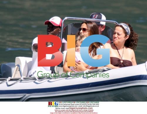 Matt Damon and Don Cheadle with Families in Lake Como