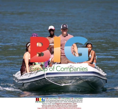 Matt Damon, Don Cheadle, and families at Lake Como