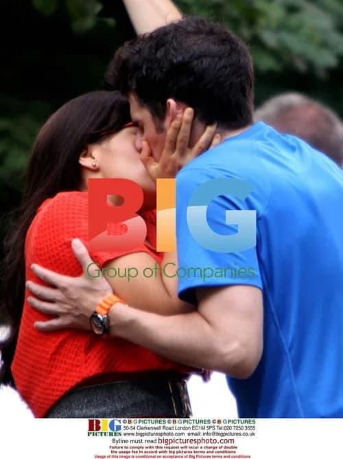 America Ferrera and Daniel Eric Gold on Ugly Betty set