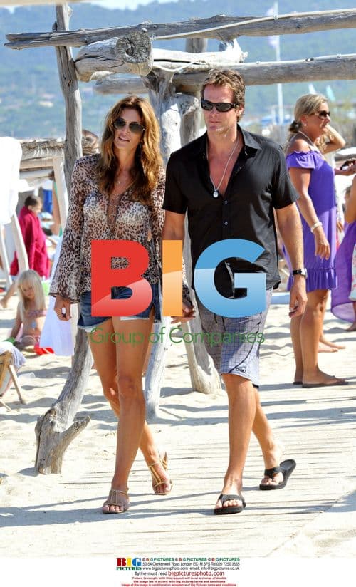 Cindy Crawford and Randy Gerber on French Riviera
